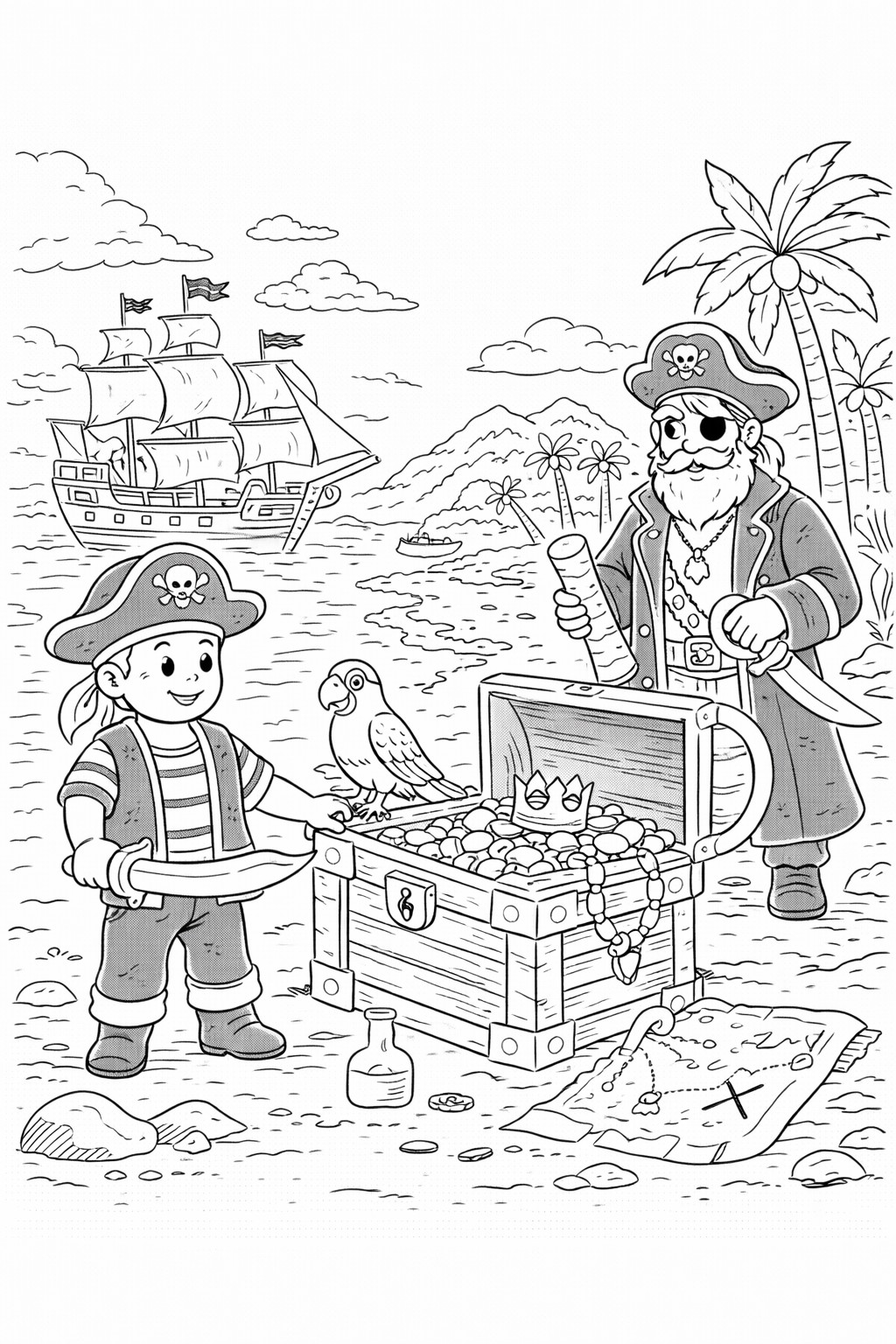 Piráti s pokladem