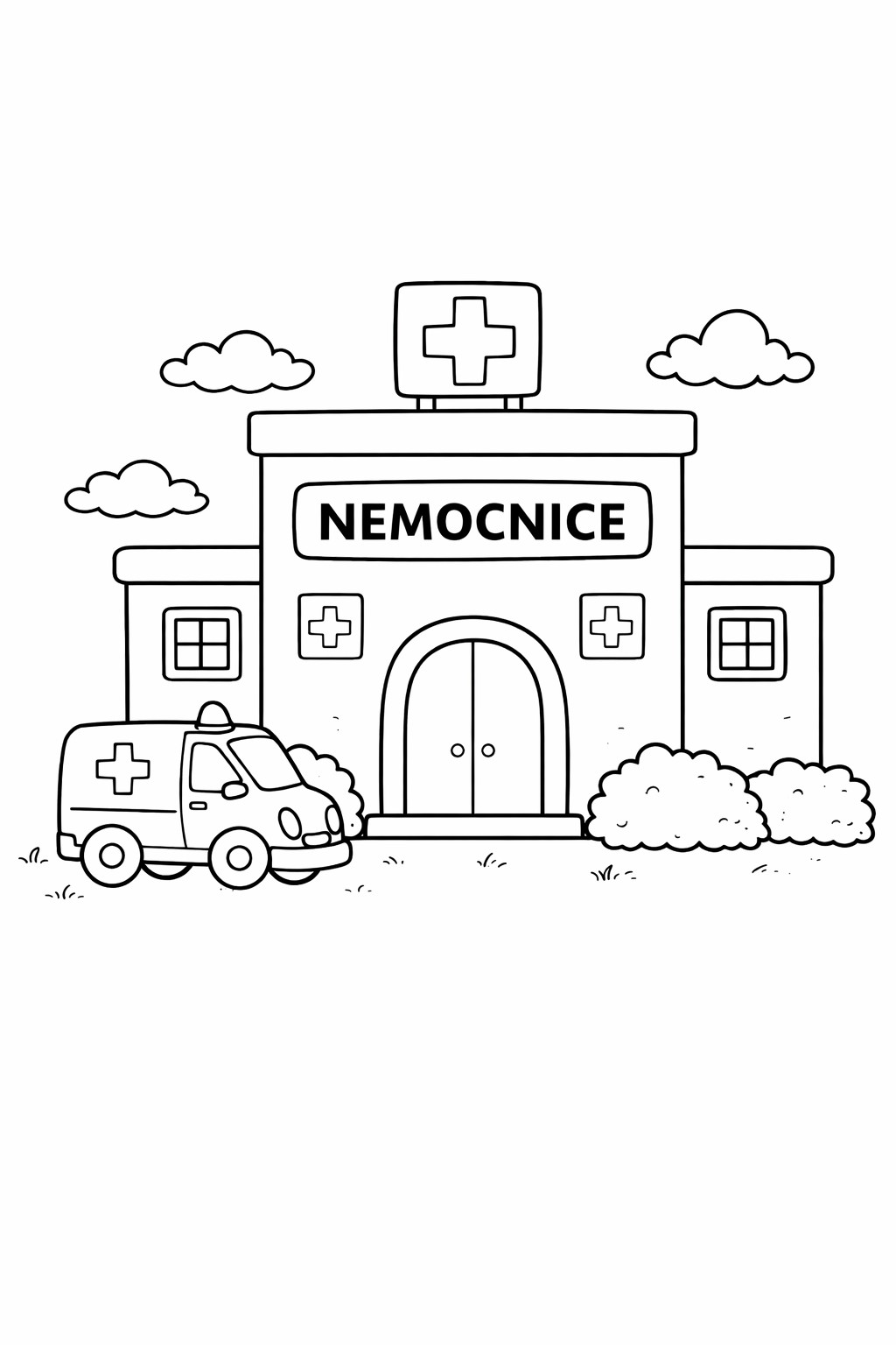Nemocnice a sanitka