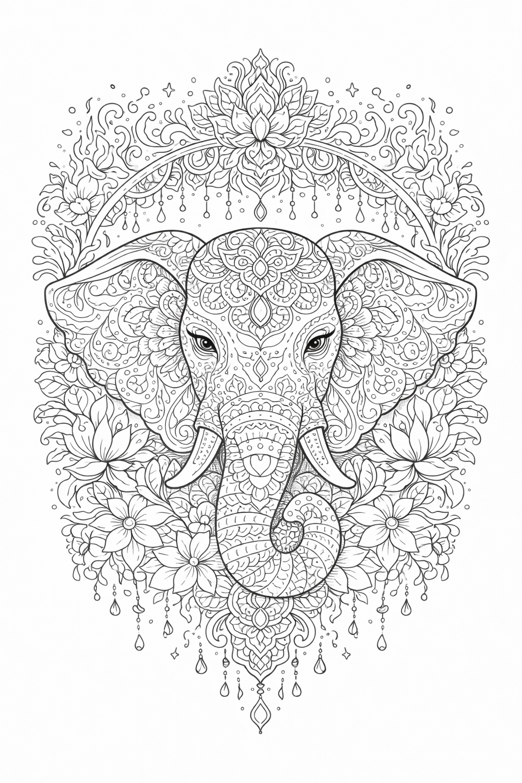 Slon – mandala