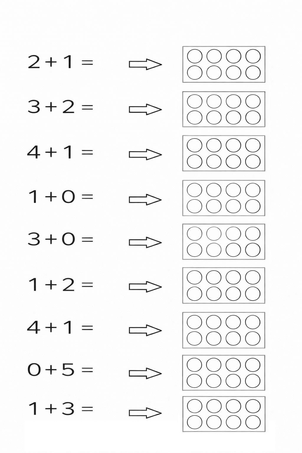 Sčítání do 5 – 3. list