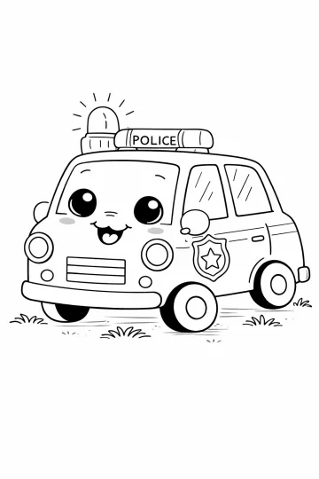 Veselé policejní auto