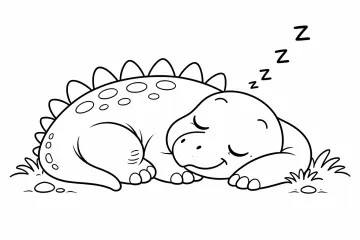 Spící dinosaurus
